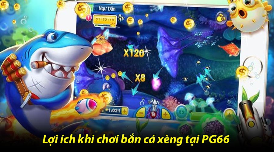Lợi ích khi chơi bắn cá xèng tại PG66